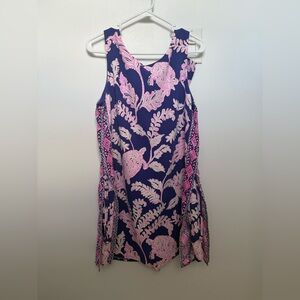 Lilly Pulitzer Dress in Vibrant Pink and Deep Purple
